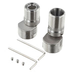 2X 304 Stainless Steel Shower Faucet Adapter with Rotatable Features