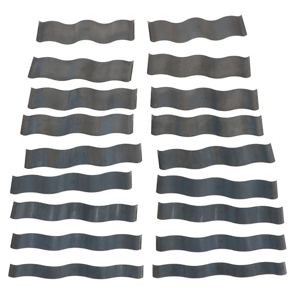 Set of 9 Wavy Steel Parallel Blocks for Precision Machining