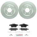 Set of 2 Bosch Rear 302mm Disc Brake Rotors & Semi-Met Pads for Mazda 5 (2006–2015)