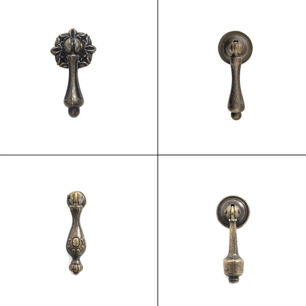 Set of 10 Vintage Furniture Door Pull Handles for Cabinet Drawer (N/A)