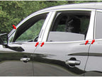 Luxury FX Stainless Pillar Posts Kit with Mirror Pieces for Lincoln MKX (2016–2018)