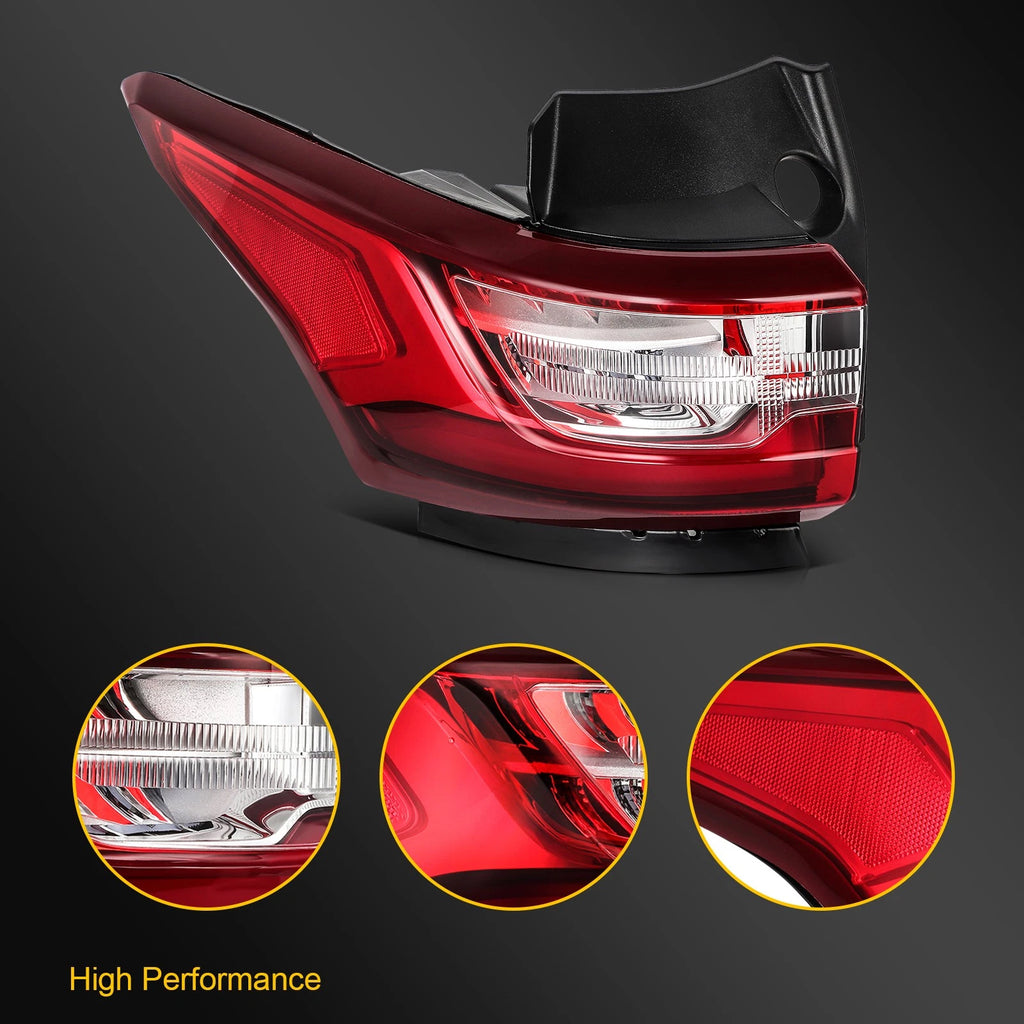 Tail Light Assembly for Chevy Traverse (2018–2021) LED DRL Left Driver Side