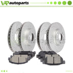Brake Pads and Rotors Set for Honda Civic Del Sol (1993–1997) Drilled