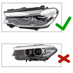 Set of 2 Adaptive LED Icon Headlights for BMW 5 Series G30 G31 M5 540i 530i (2017–2020)