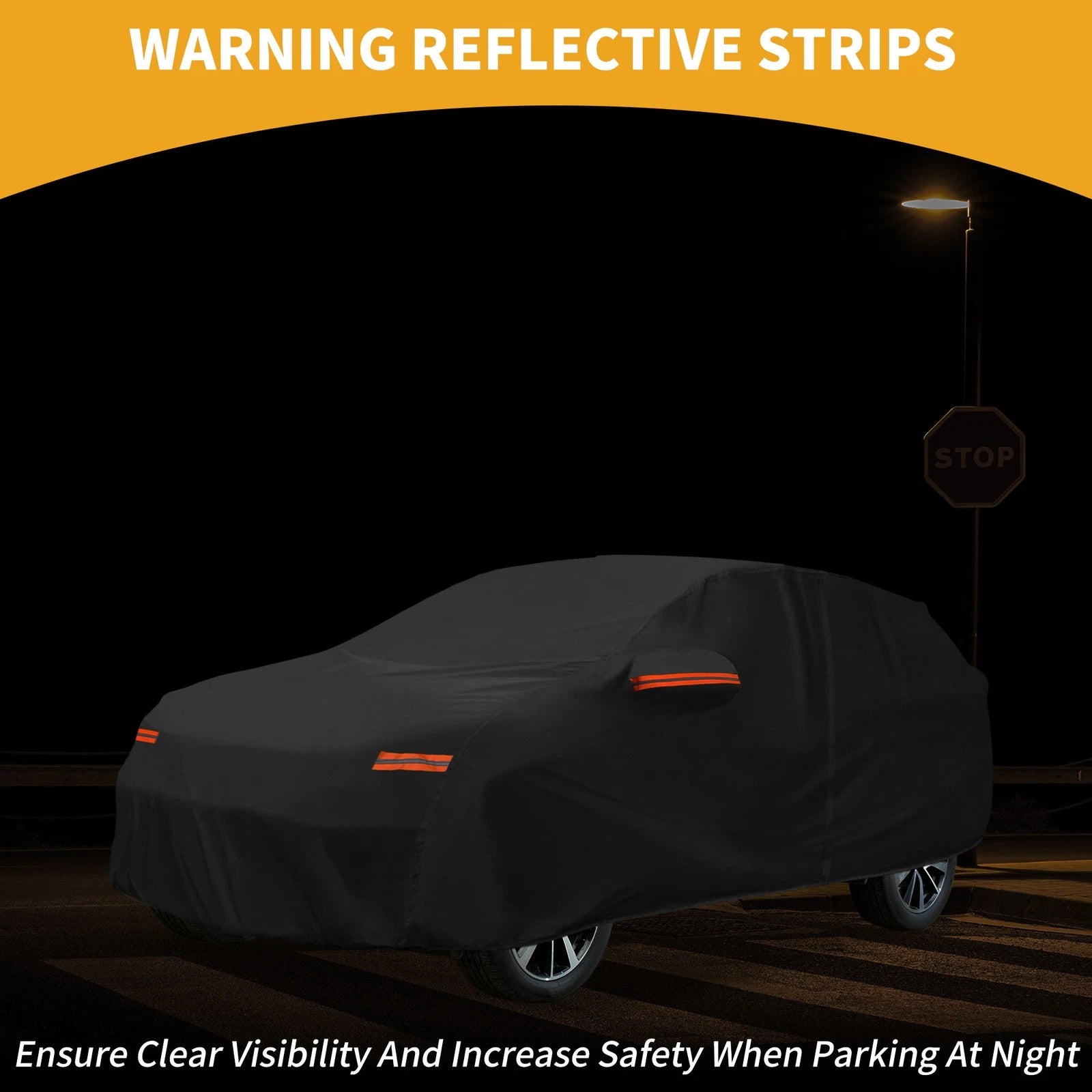 Car Cover Waterproof All Weather for Hyundai Kona (2018–2023) 190T-PU Zipper