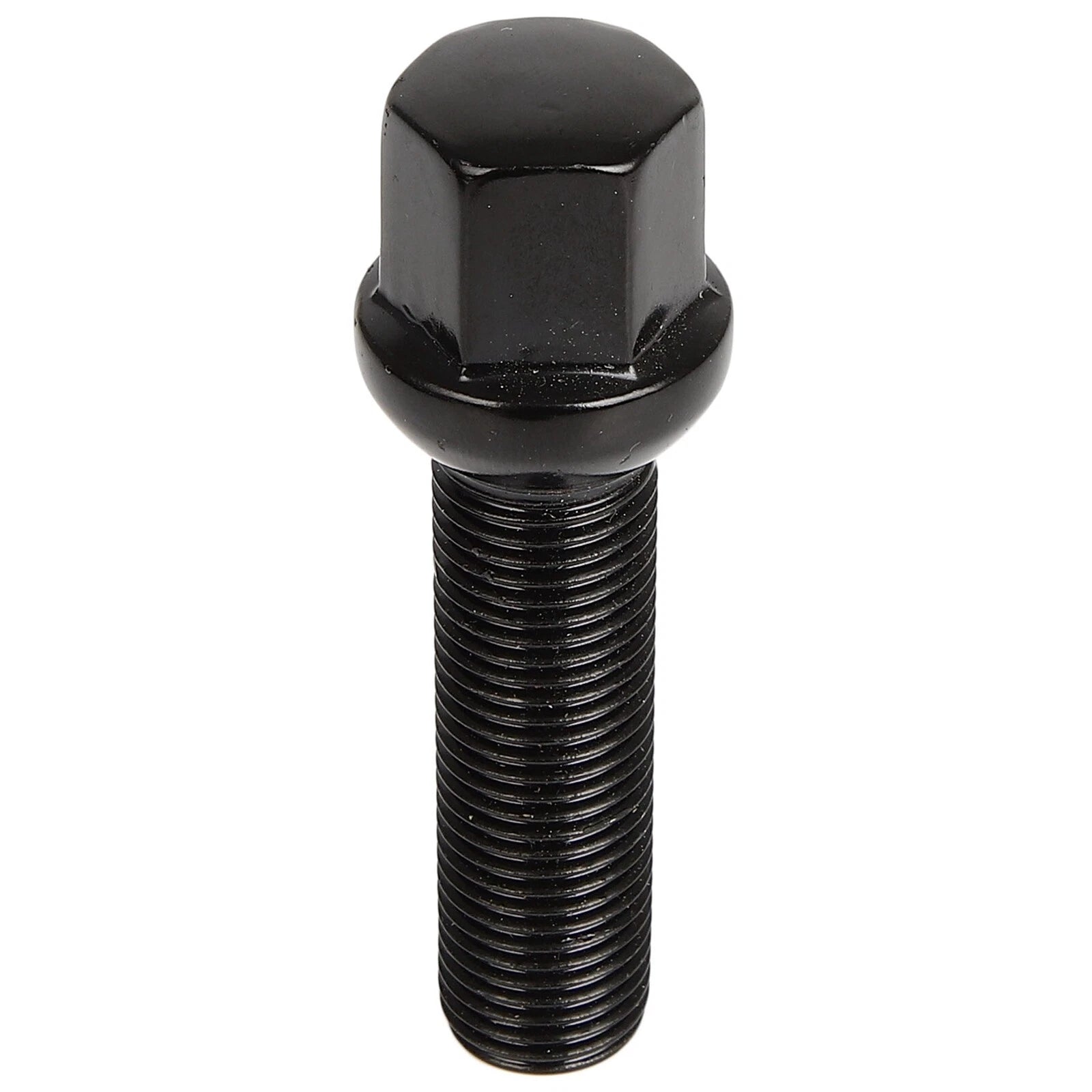 Set of 20 Extended Lug Bolts 14x1.5 Black Ball Seat for VW Audi