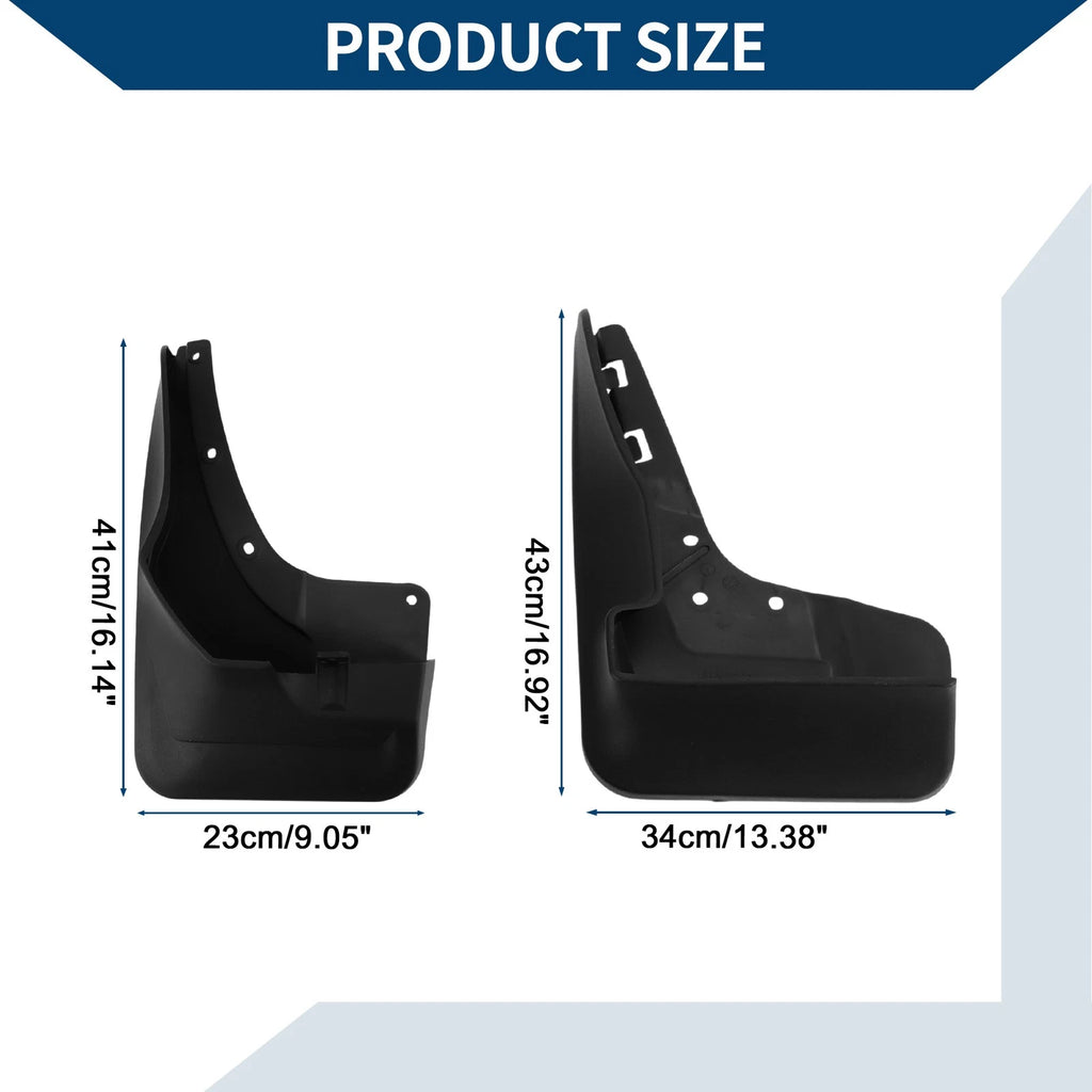 Set of 4 Mud Flaps Splash Guards for Mercedes-Benz GLE (2015–2019)