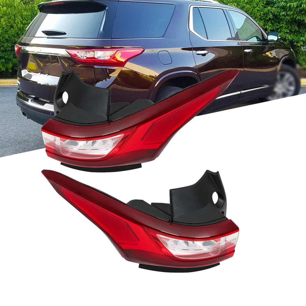 Set of 2 LED Tail Lights Assembly for Chevrolet Traverse (2018–2020)