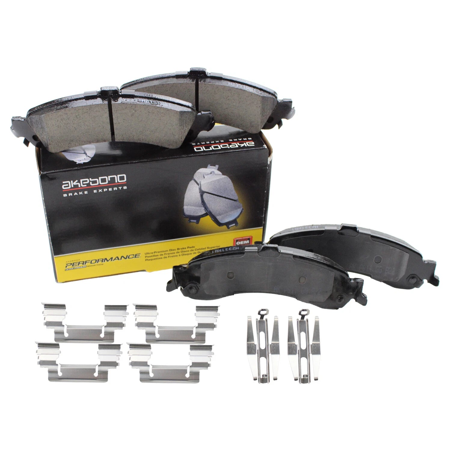 Akebono Performance Rear Brake Pads for GMC Chevy Cadillac Tahoe Avalanche (2007–2014)
