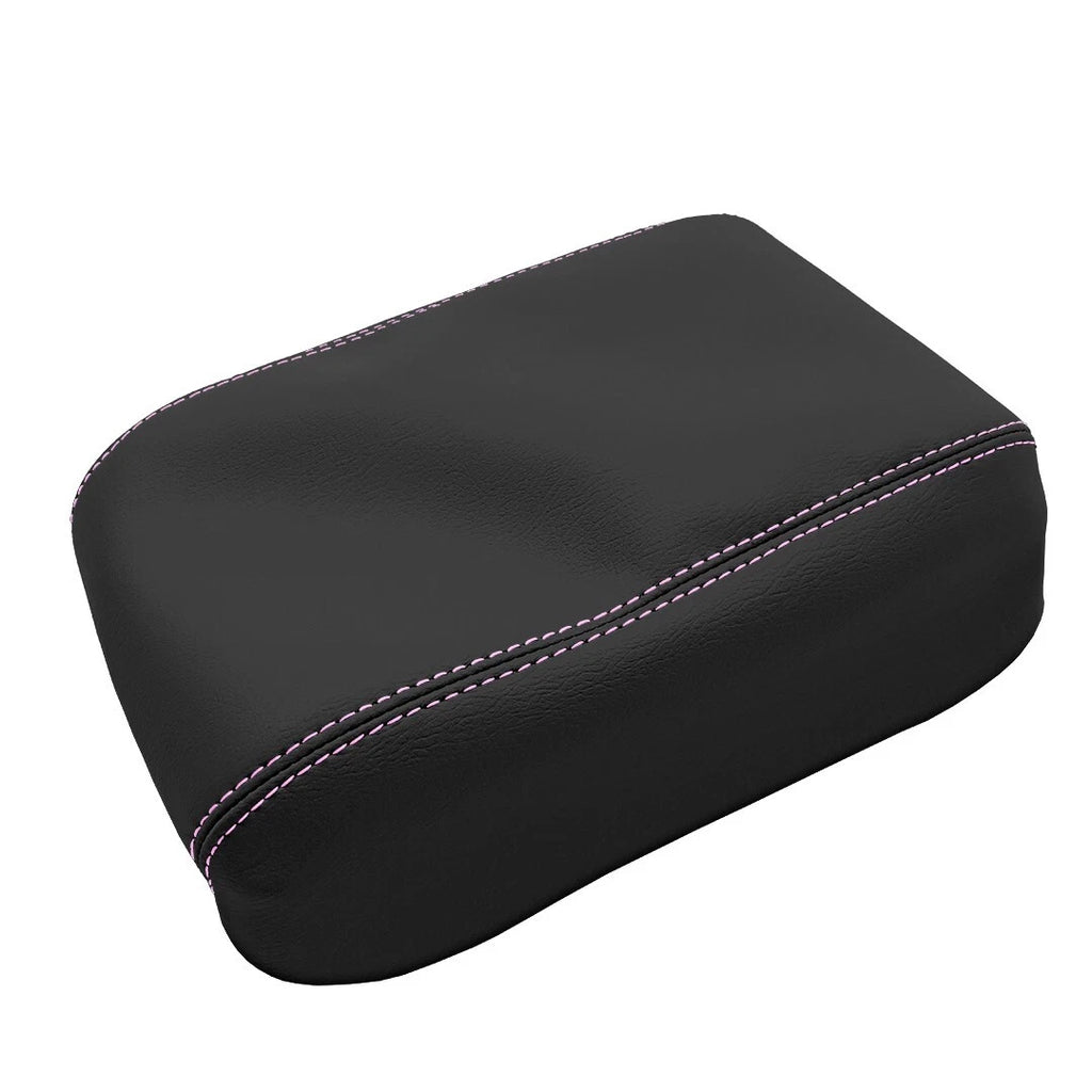 Center Console Lid Armrest for Jeep Wrangler (2018–2020) Pink Stitch