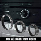3X Headlight Volume Tune Knob Cover for Ford Mustang (2015–2020) Black