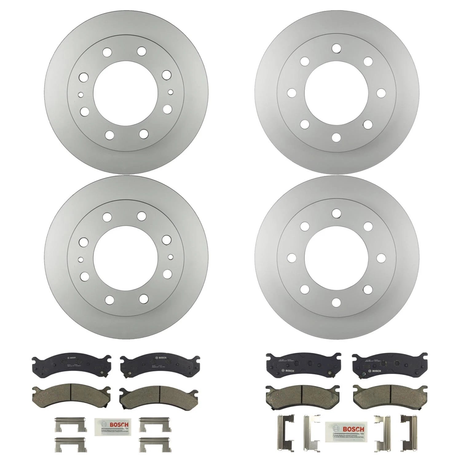 Bosch Quietcast Brake Pad Kit & Rotors for GMC Savana 3500 (2003–2023)