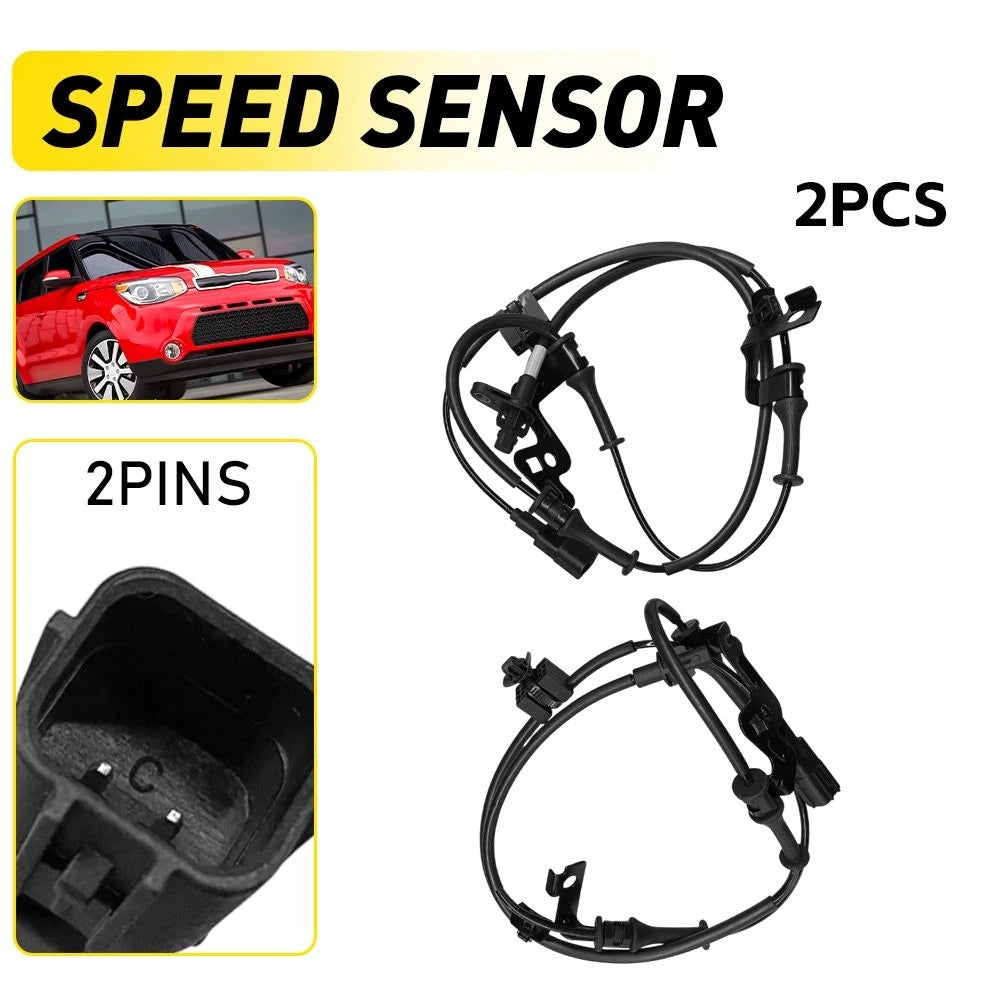 2x Front ABS Wheel Speed Sensor for Kia Soul (2014–2019), Soul EV (2015–2019)
