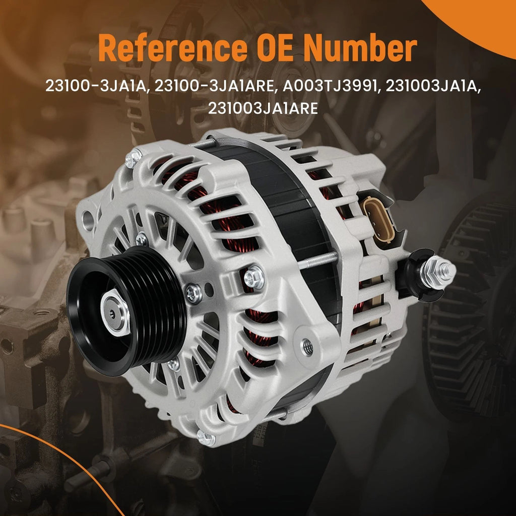 150A Alternator for Nissan Pathfinder Murano (2013–2017) 23100-3JA1A 12V 7 Groove