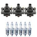Set of 3 Ignition Coils & Spark Plugs for Mercedes W140 S320 (1992–1999)