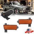 Set of 2 Front Fender Lower Side Marker Lamps for Chevy Chevelle El Camino (1970)