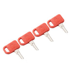 4Pcs Ignition Key T209428 KV13427 for John Deere Skid Steer & Loader (N/A)