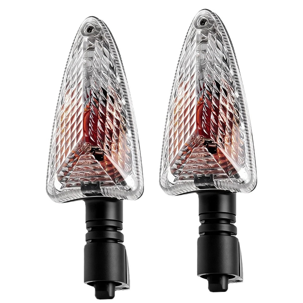 2X Clear Lens Turn Signal Light for Triumph Tiger 1050 (2006–2017) Amber