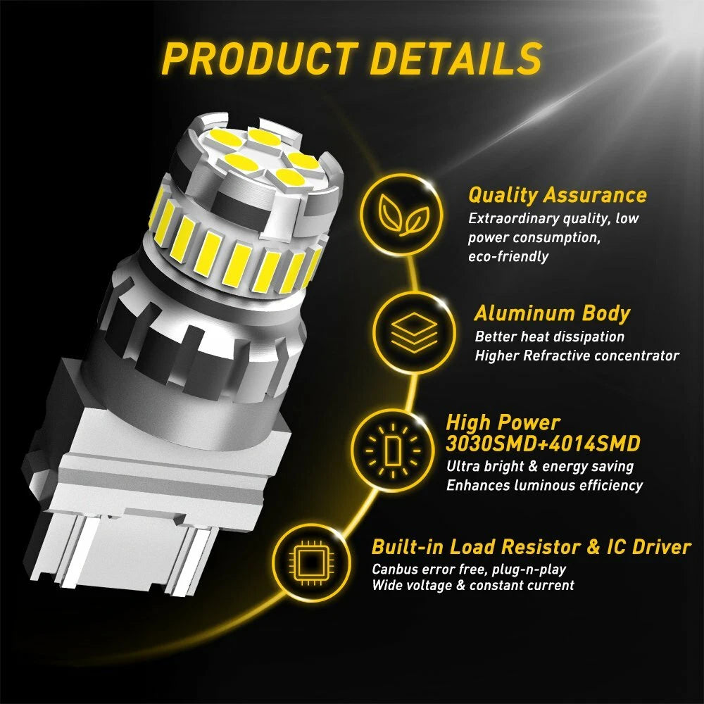 2X LED Reverse Turn Signal Bulbs for Make Model (YYYY–YYYY)