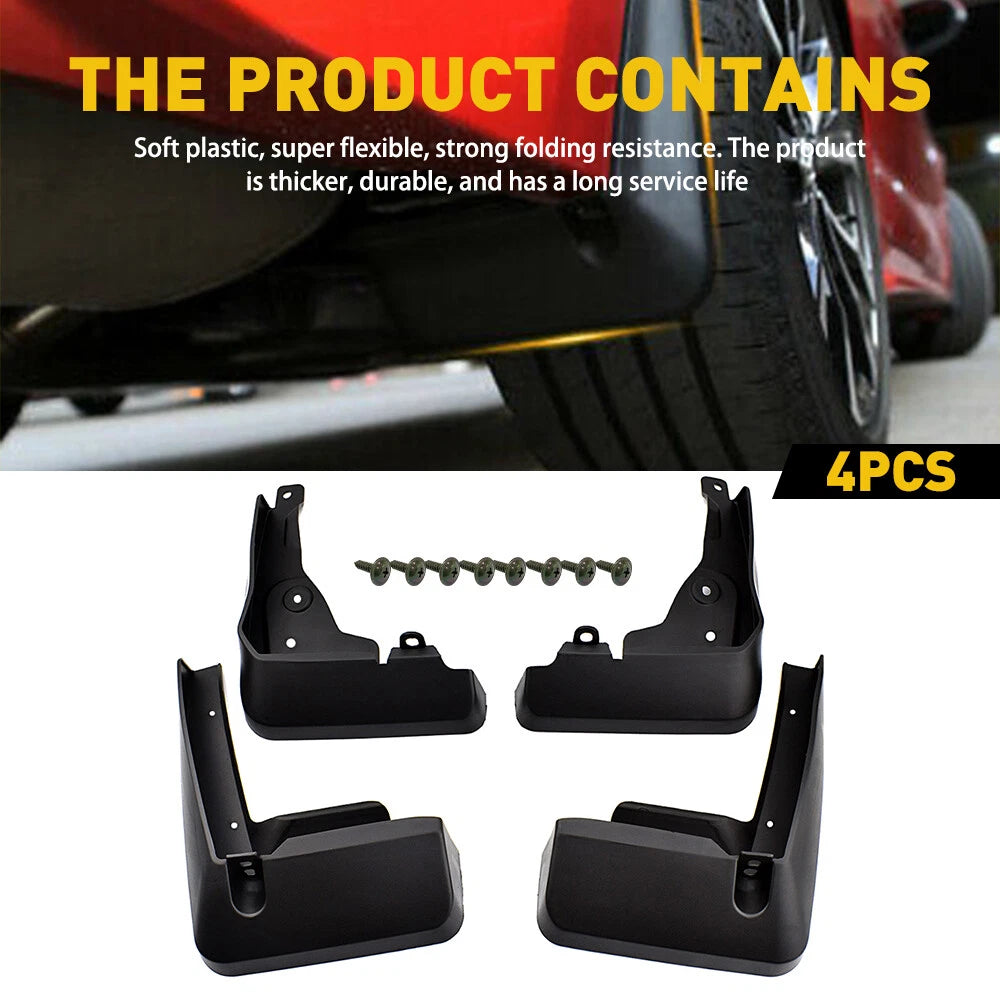 Set of 4 Mud Flaps for Toyota Corolla 4dr Sedan (2020–2021)