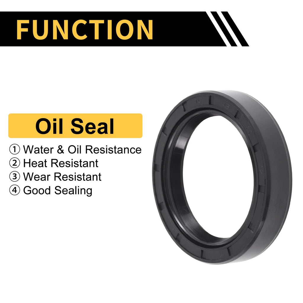 Set of 5 Oil Seal Rotary Shaft Seal NBR Rubber 45x60x12mm