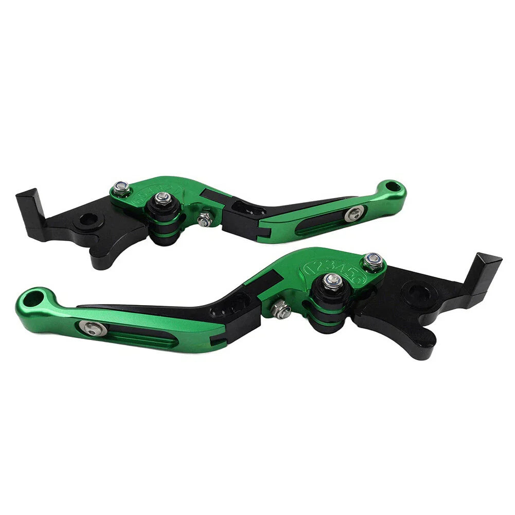 CNC Green Extendable Brake Clutch Levers for BMW G310R G310GS (2017-2021) Pair