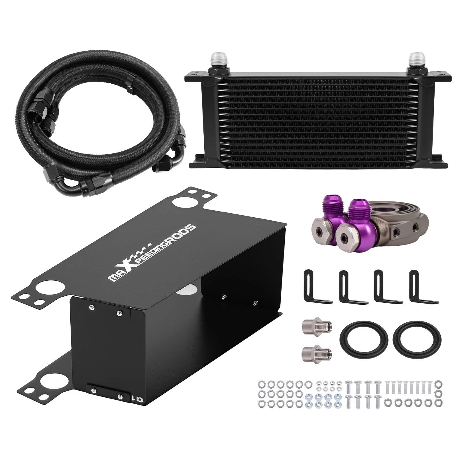 Oil Cooler Kit 16 Row 10AN for Universal (No Specific Year/Model)