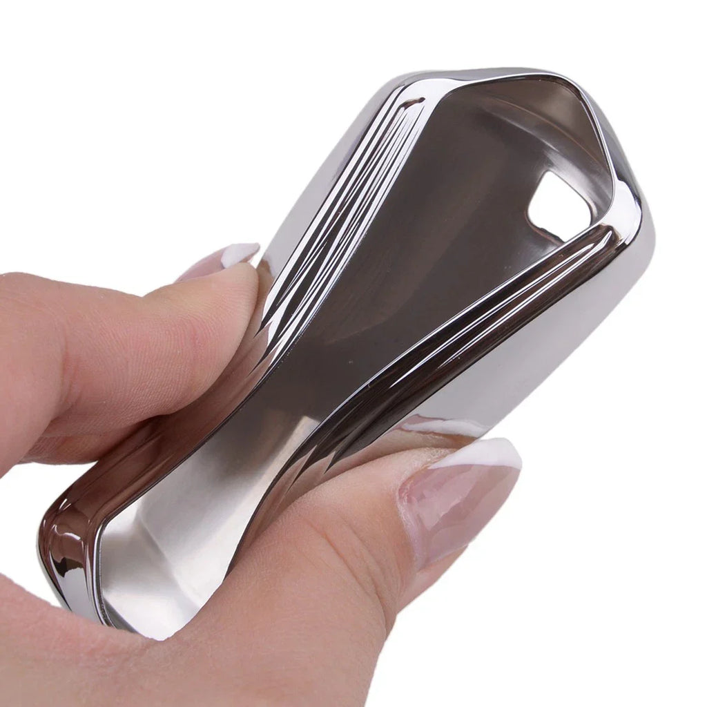 Silver Remote Car Keychain Cover for BMW 1 2 3 4 5 6 7 Series (2011-2020)