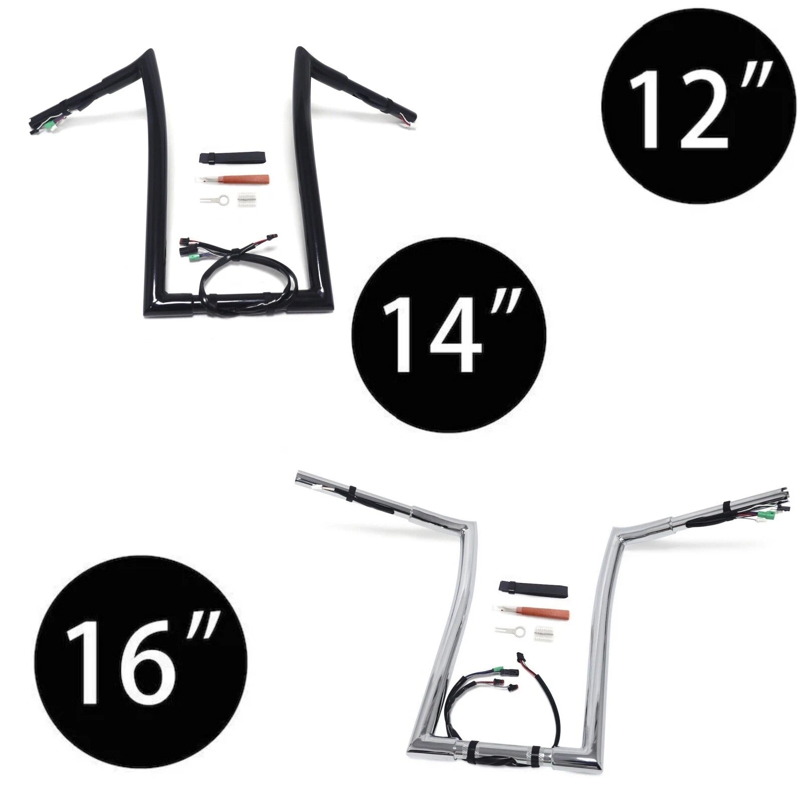 1.25" Prewired Ape Hanger Bar for Harley FLHR Classic FLHRC (2014–2015)