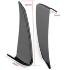 Gloss Black Rear Bumper Spoiler Canard Air Vent Cover Trim for Benz W205 (2015–2021)