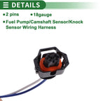 2X Pin Sensor Wiring Harnesses for Buick Regal (2011–2012) No. 88953309