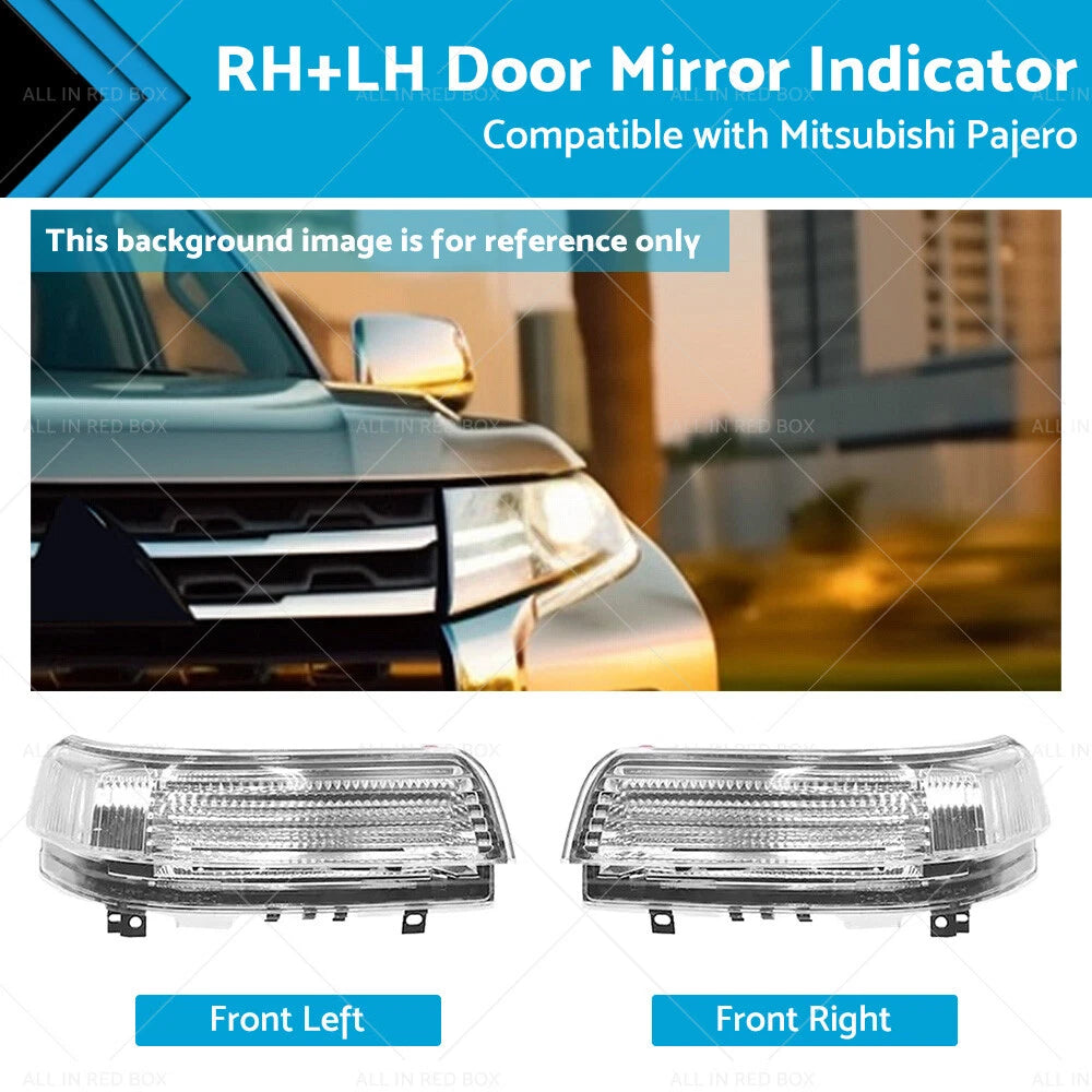 2pc Wing Door Mirror Indicator for Mitsubishi Pajero NS-NX (2007–2015)