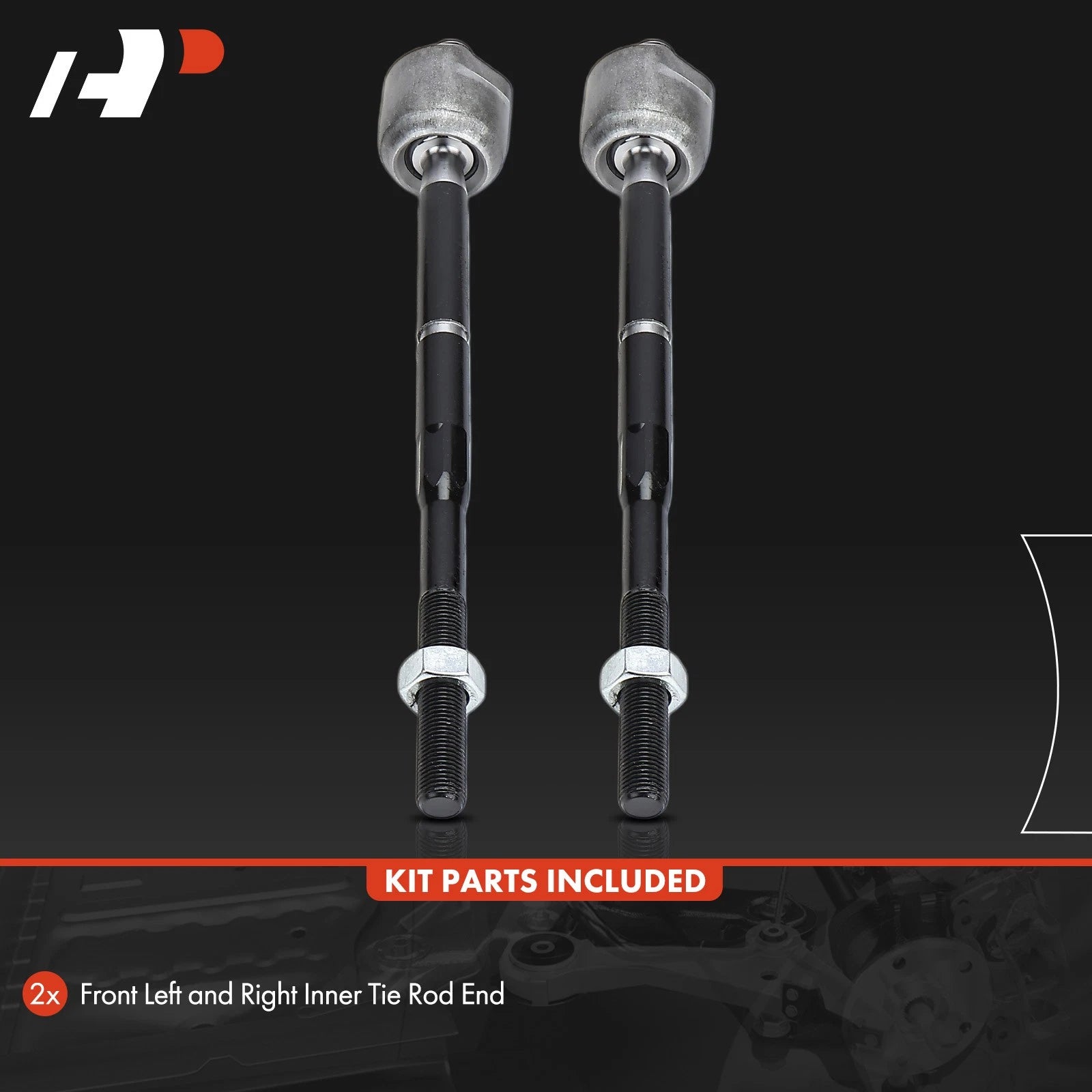 2X Front Inner Steering Tie Rod End for Nissan Sentra (2007-2012)