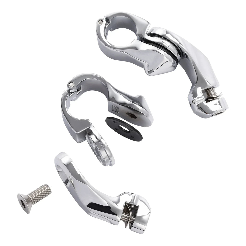 1 1/4" Highway Short Angled Foot Pegs for Harley Davidson