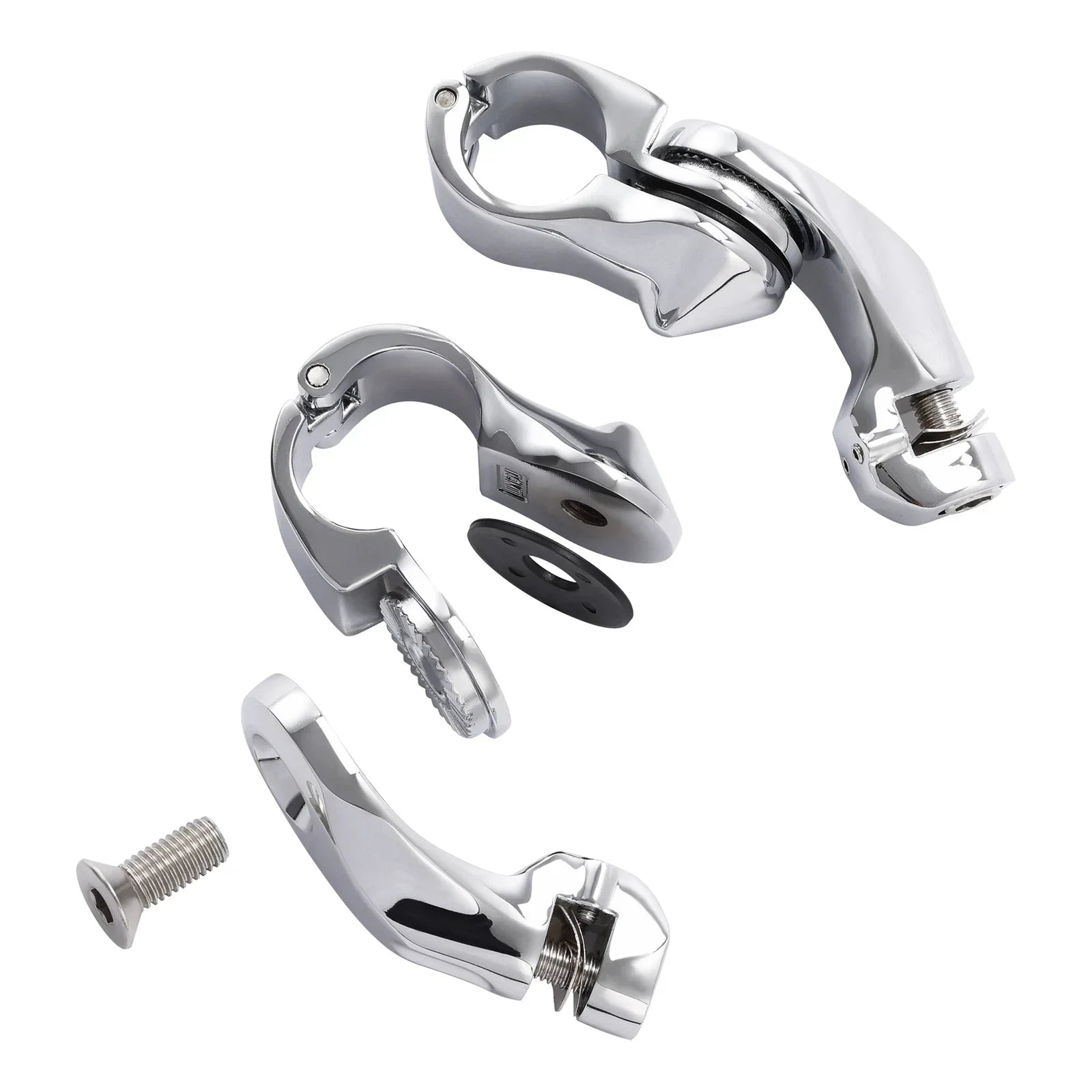 1 1/4" Highway Short Angled Foot Pegs for Harley Davidson