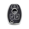 Car Key Case for Mercedes-Benz A/B/C/E/G/K/M/R/S/V/W/X Class/AMG/CL (3 Buttons)