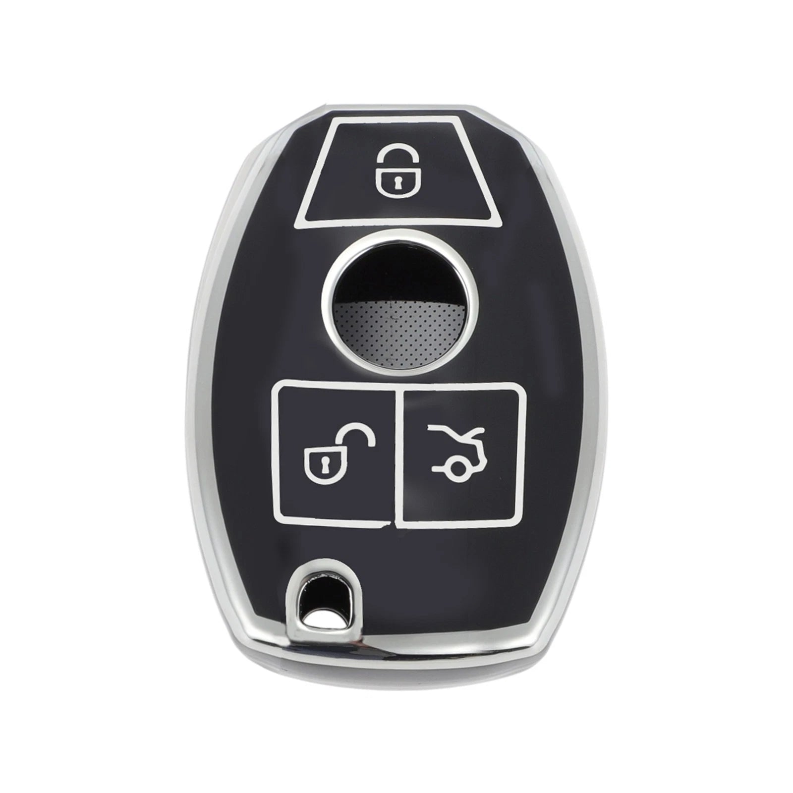 Car Key Case for Mercedes-Benz A/B/C/E/G/K/M/R/S/V/W/X Class/AMG/CL (3 Buttons)