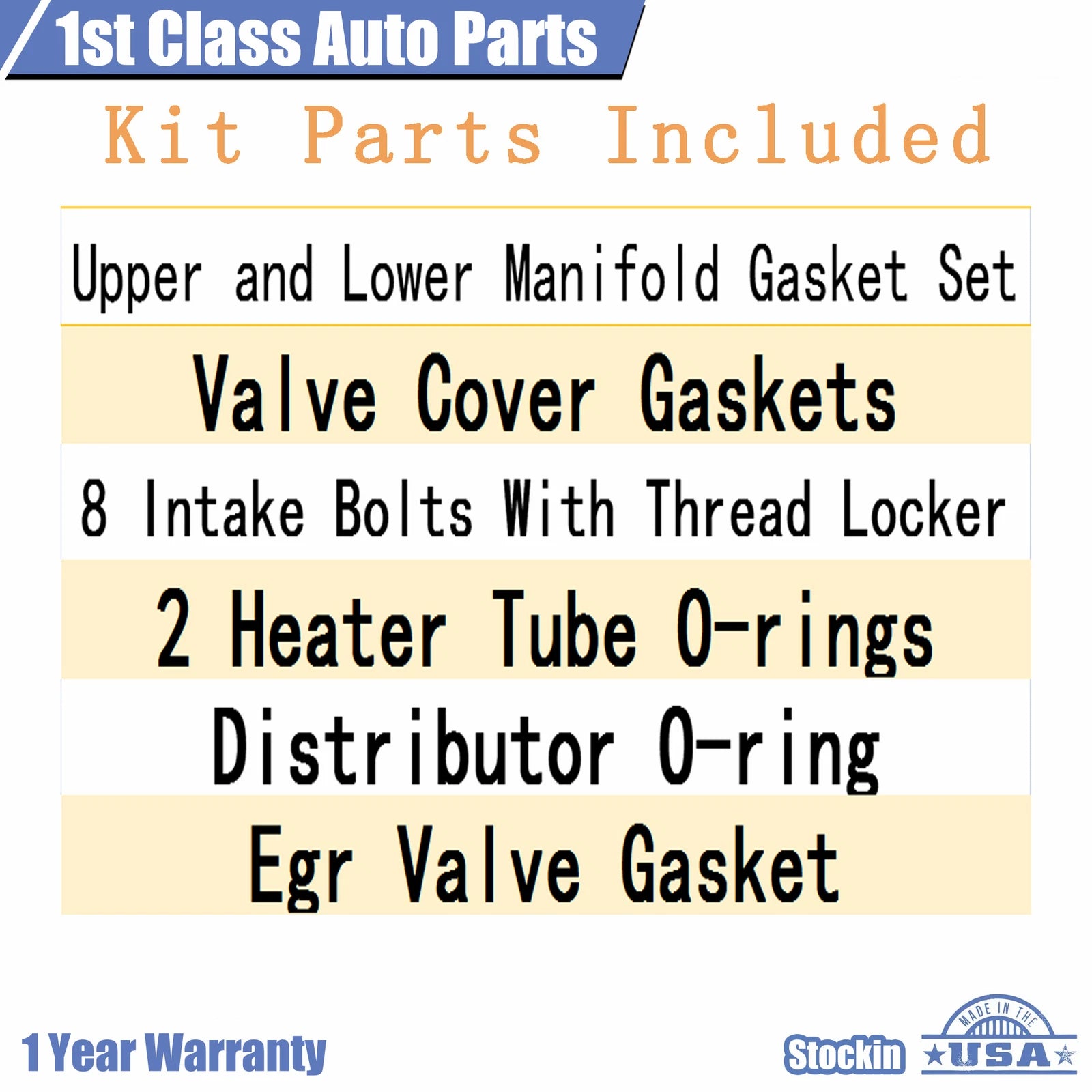 Engine Intake Manifold Gasket Set for Workhorse Chevy