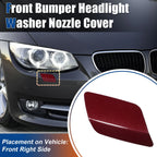 Right Side Front Bumper Washer Nozzle Cover for BMW E92 (2011–2013) Dark Red