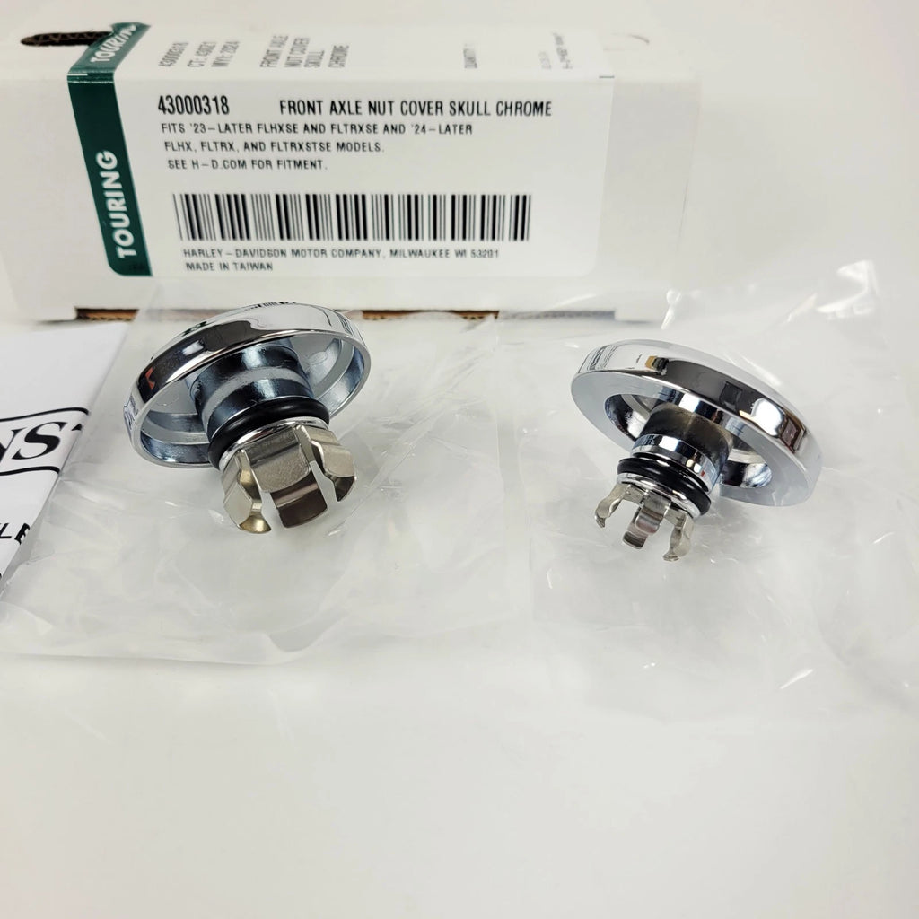 OEM Front Axle Nut Covers for Harley-Davidson Touring (2023–2026) 43000318