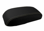 Leather Console Lid Armrest Cover for Dodge Neon (2000–2005) Beige Stitch