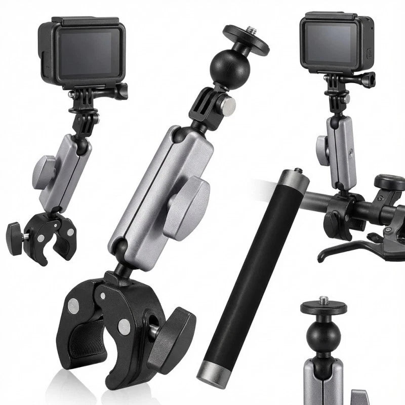 Camera Mount for Motorcycle Bicycle Boat Guardrail
