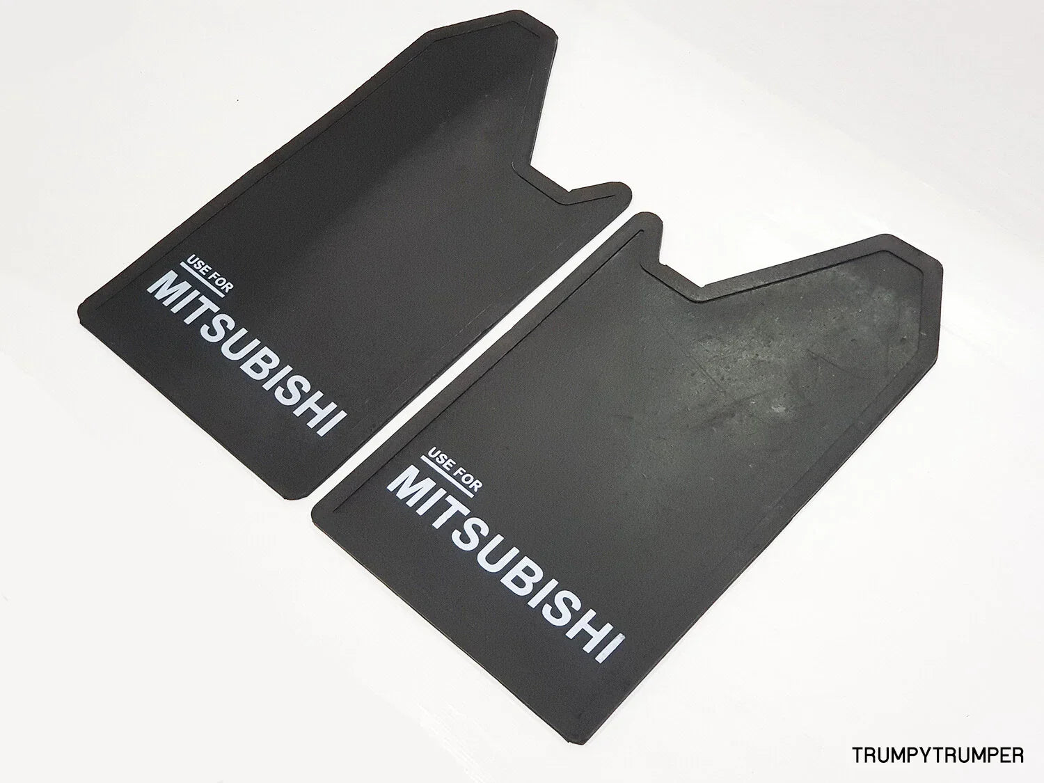 Mud Flaps for Mitsubishi 4WD 4X4 Off-Road Truck - Black Rubber