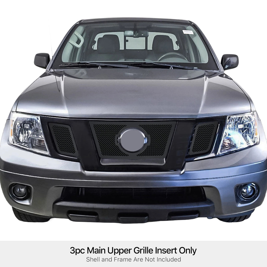 Upper Black Mesh Grille Insert for Nissan Frontier (2009-2021)