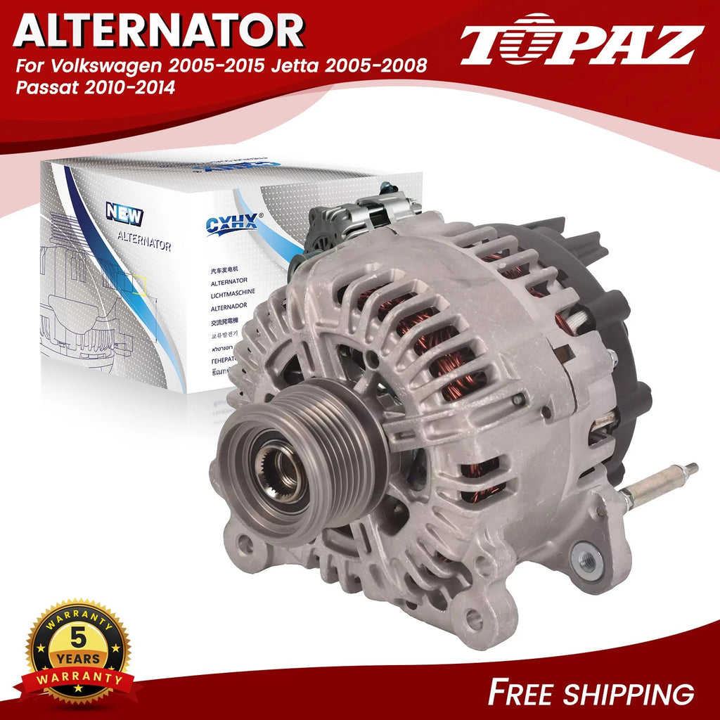 140A Alternator for Audi A3 TT Quattro VW Golf Jetta GTI EOS Passat (2000–2019)