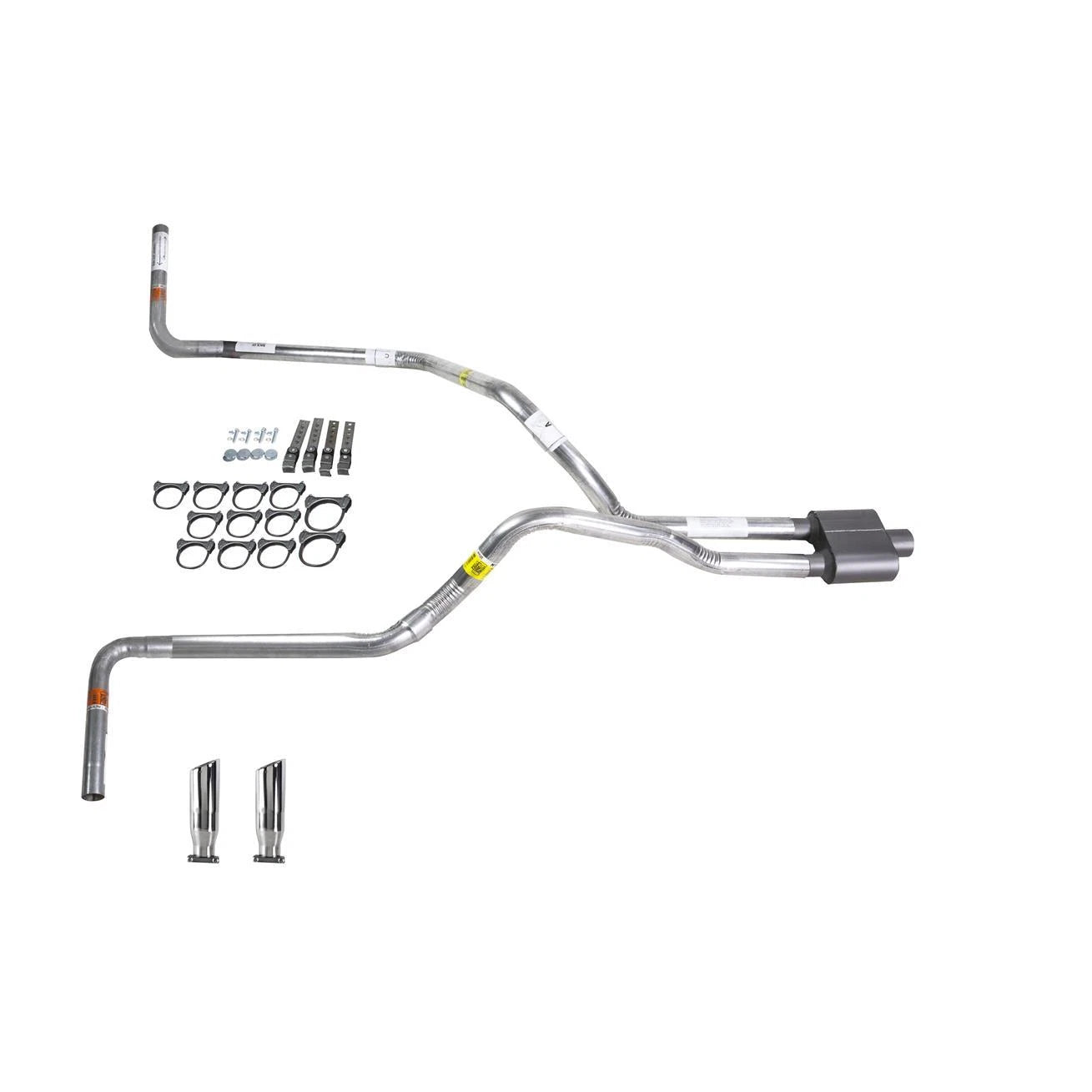 Dual Exhaust 2.5" Pipe Muffler for Ram (2007-2008) Side Exit