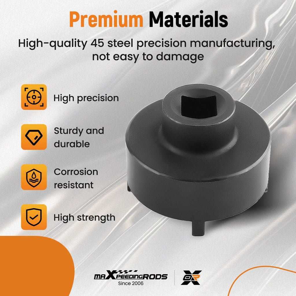 Set of 9 Grooved Lock Nuts Socket for KM4