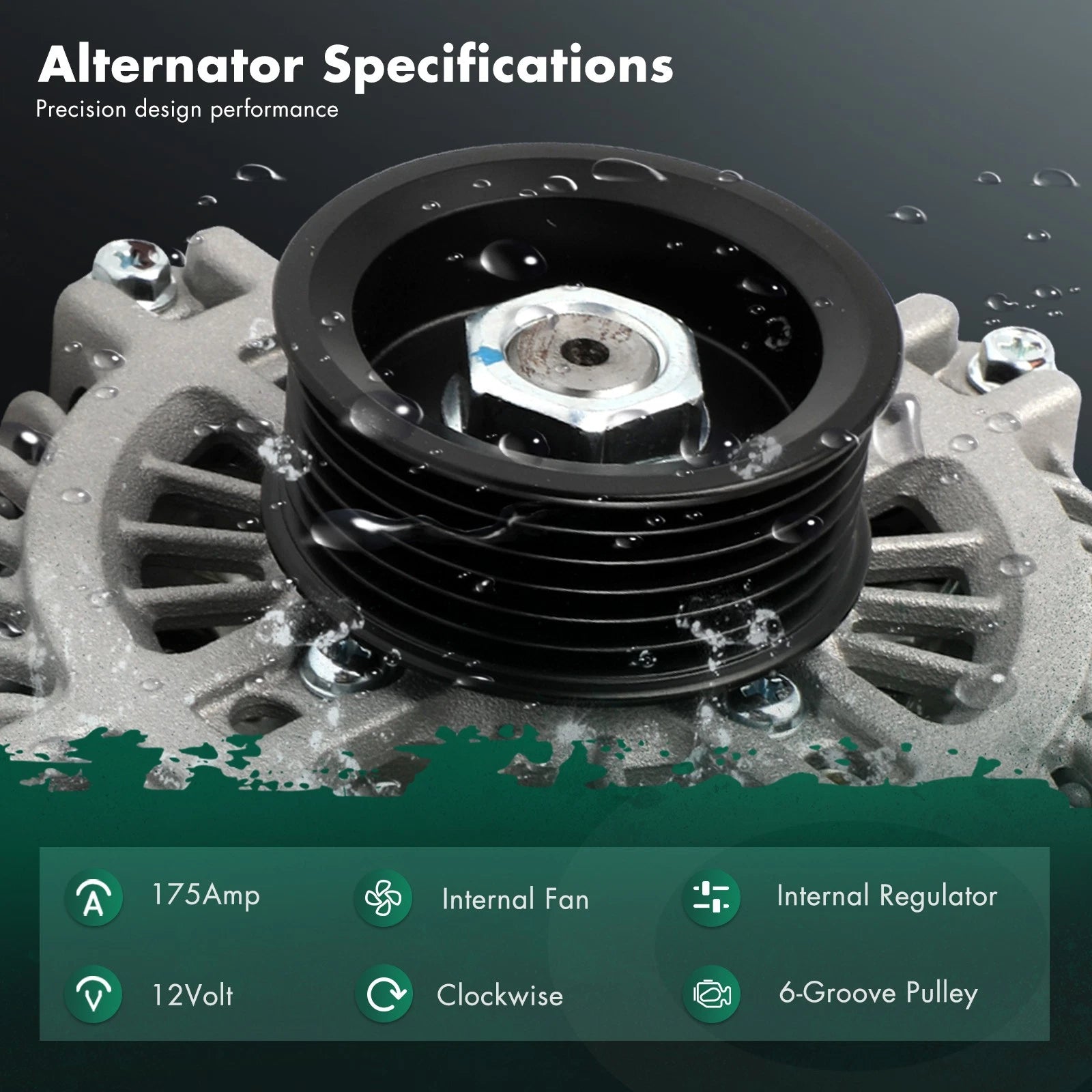 Alternator for Ford Taurus (2013–2019) V6 3.5L, All Engines