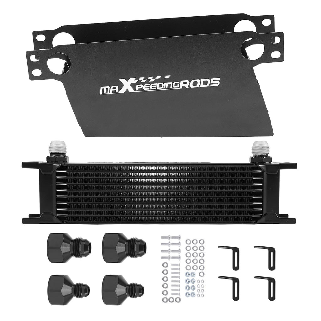 10 Row Oil Cooler Kit Universal 10AN Aluminum
