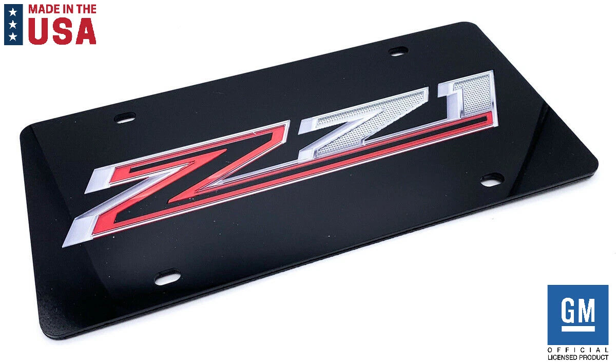 Acrylic Premium Black License Plate for Chevrolet Z71 (2014–2024)